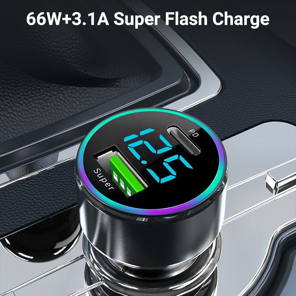 شاحن سيارة جديد بمنفذين 66 واط - مراجعة Phone Accessories You Need وسعره