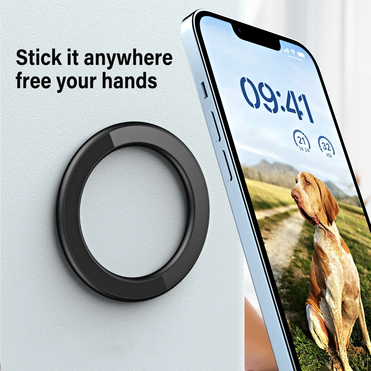حامل حلقي مغناطيسي لاصق قوي مت - مراجعة Phone Accessories Website وسعره