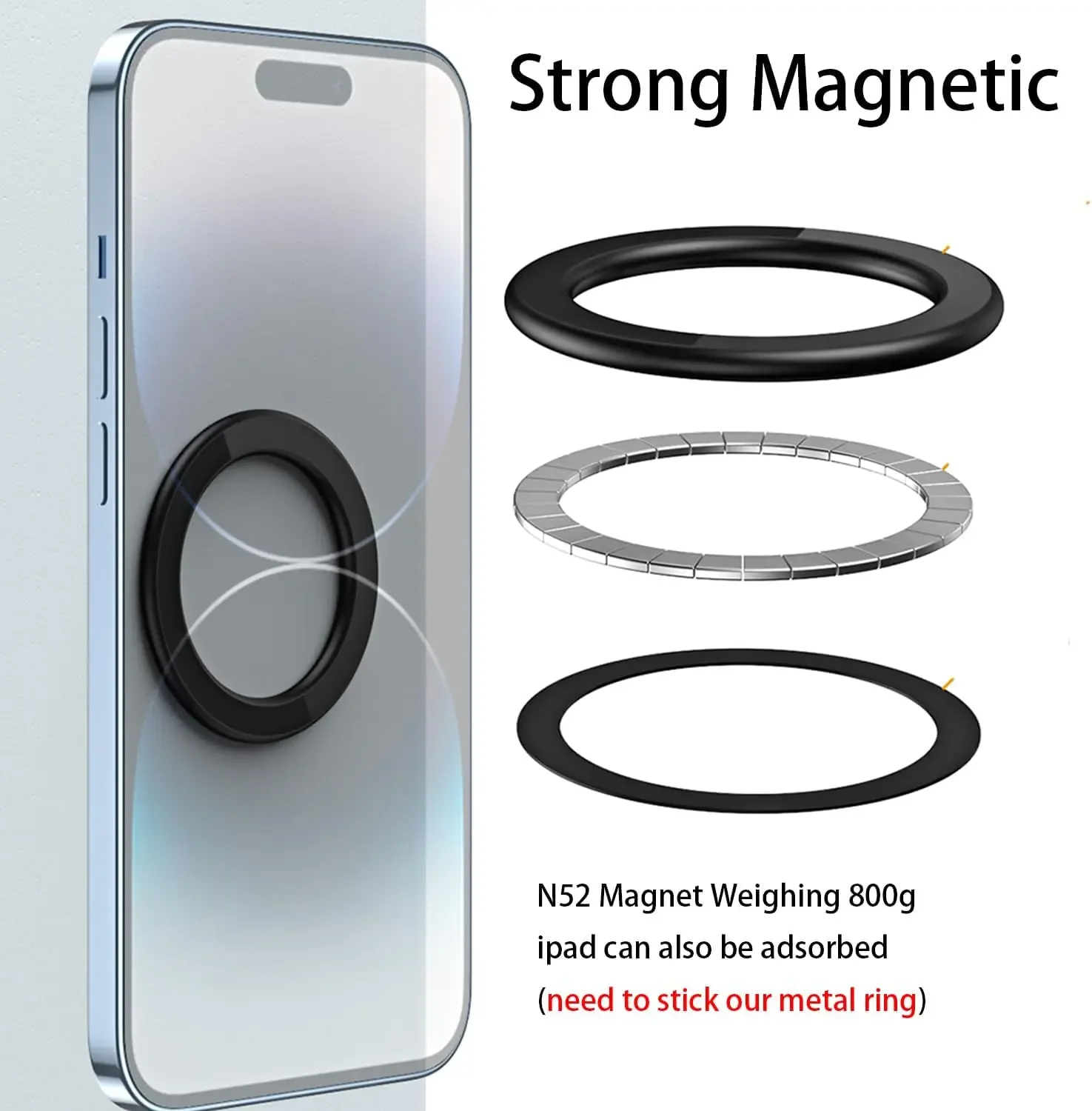 حامل حلقي مغناطيسي لاصق قوي مت - مراجعة Phone Accessories Website وسعره