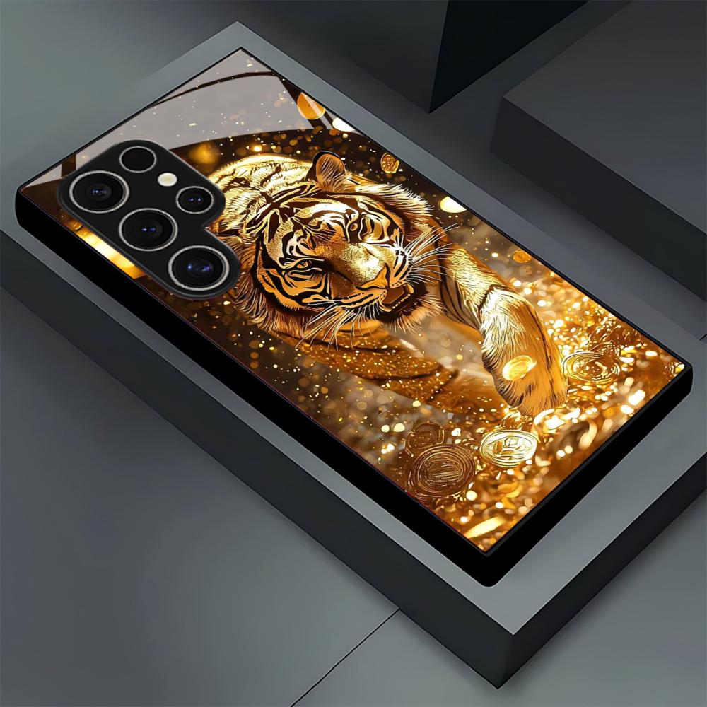 جراب هاتف زجاجي بنمط النمر لها - مراجعة Samsung Galaxy S25 وسعره